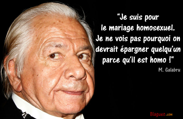 Mariage homo Galabru